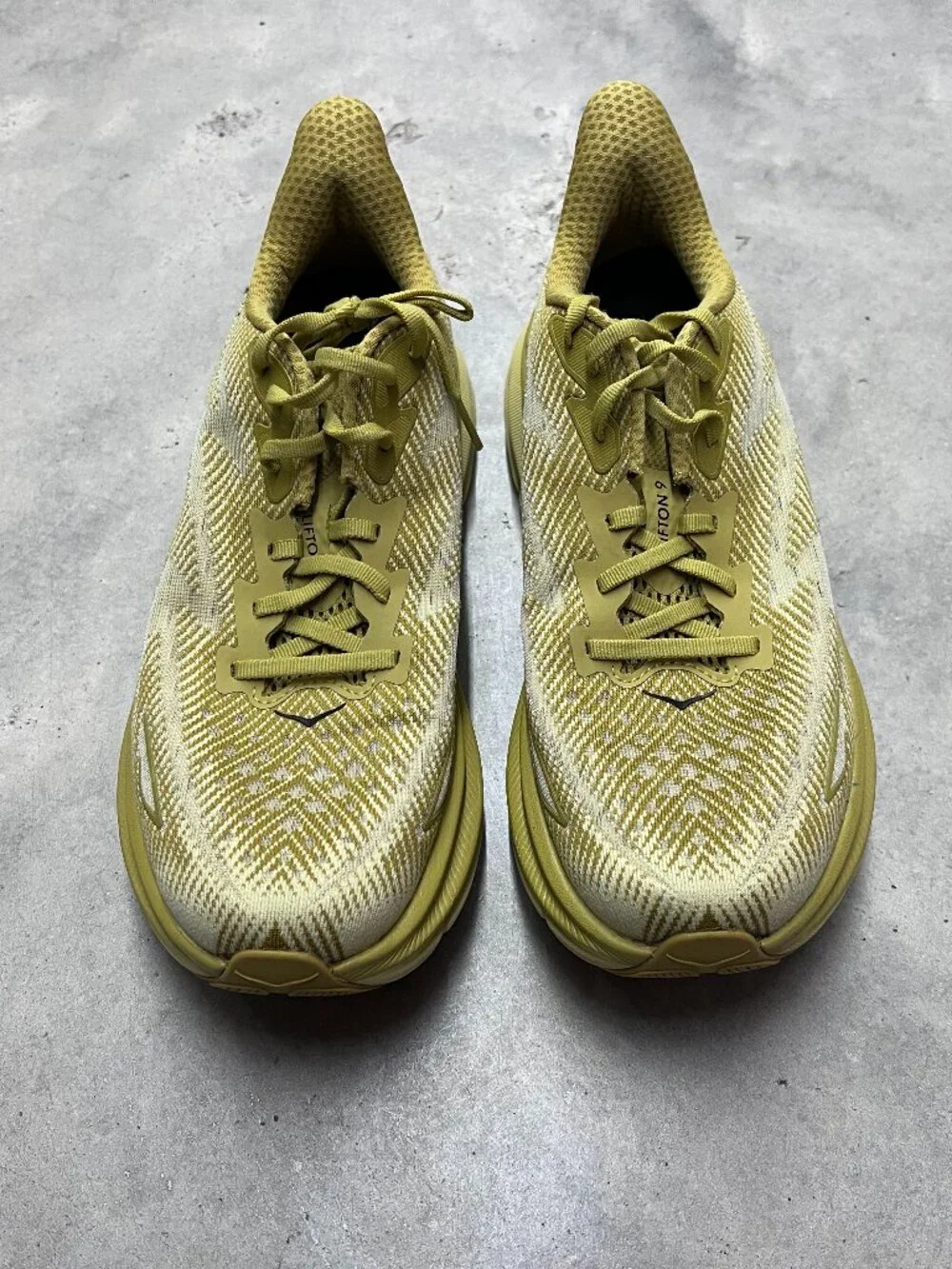 Hoka One One Men's Yellow Athletic Running Shoes